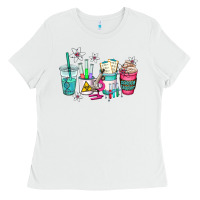 White science teacher coffee cups Ladies Tee - AdoDesignShop