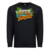 Black Beer and sunshine Premium Sweatshirt - NancyCooperArtShop