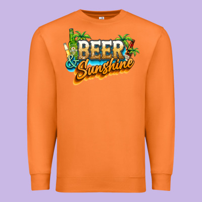 Beer And Sunshine Premium Sweatshirt Designed By Nancycooperartshop