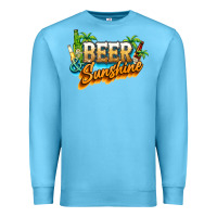 Ocean Blue Beer and sunshine Premium Sweatshirt - NancyCooperArtShop