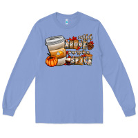 Colony Blue wild about pumpkin spice Long Sleeve Tee - CowhideDigitalArt