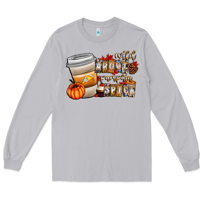 Wild About Pumpkin Spice Long Sleeve Tee by CowhideDigitalArt | Teevron