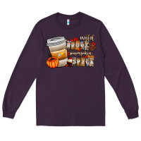 Plum wild about pumpkin spice Long Sleeve Tee - CowhideDigitalArt