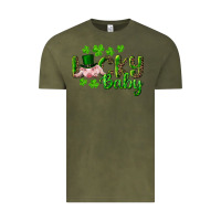 Vintage Olive Lucky Baby With Pig Vintage Tee - RanaPortraitStore