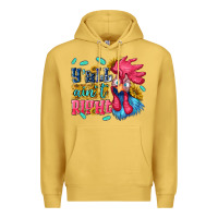 Antique Gold yall aint right with chicken Premium Hoodie - NancyCooperArtShop