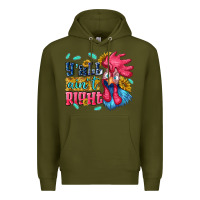 Army Green yall aint right with chicken Premium Hoodie - NancyCooperArtShop