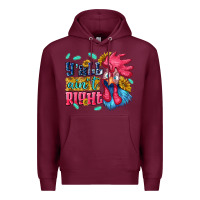 Burgundy yall aint right with chicken Premium Hoodie - NancyCooperArtShop