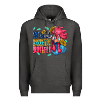 Charcoal Heather yall aint right with chicken Premium Hoodie - NancyCooperArtShop