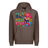 Coffee yall aint right with chicken Premium Hoodie - NancyCooperArtShop
