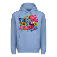 Colony Blue yall aint right with chicken Premium Hoodie - NancyCooperArtShop
