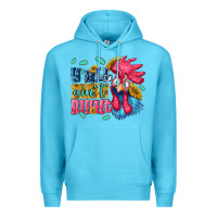 Ocean Blue yall aint right with chicken Premium Hoodie - NancyCooperArtShop