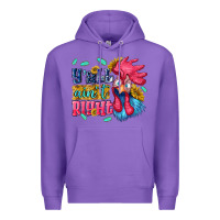 Purple yall aint right with chicken Premium Hoodie - NancyCooperArtShop