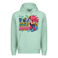 Seafoam yall aint right with chicken Premium Hoodie - NancyCooperArtShop