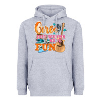 Heather Grey girls just wanna have fun Heavyweight Hoodie - NancyCooperArtShop