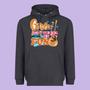 Girls Just Wanna Have Fun Heavyweight Hoodie Designed By Nancycooperartshop