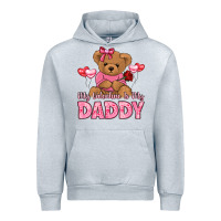Heather Grey my valentine is my daddy Urban Hoodie - LillyAllenDesigns