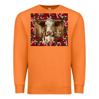 Carrot christmas heifer with candy canes Premium Sweatshirt - BarkalooDesign