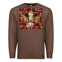 Chestnut christmas heifer with candy canes Premium Sweatshirt - BarkalooDesign