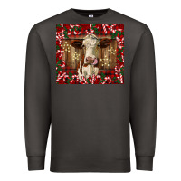 Smoke christmas heifer with candy canes Premium Sweatshirt - BarkalooDesign