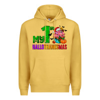 Antique Gold my first hallothanksmas Premium Hoodie - AdoDesignShop