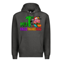 Charcoal Heather my first hallothanksmas Premium Hoodie - AdoDesignShop