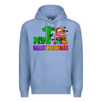 Colony Blue my first hallothanksmas Premium Hoodie - AdoDesignShop