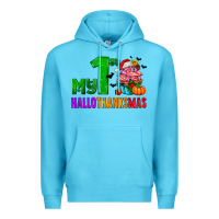 Ocean Blue my first hallothanksmas Premium Hoodie - AdoDesignShop