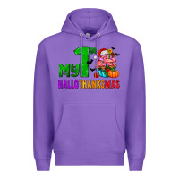 Purple my first hallothanksmas Premium Hoodie - AdoDesignShop