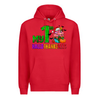 Red my first hallothanksmas Premium Hoodie - AdoDesignShop