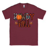 Burgundy howdy fall Classic Tee - CowhideDigitalArt