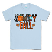 Dusty Blue howdy fall Classic Tee - CowhideDigitalArt