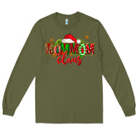 Army Green christmas mom mom claus Long Sleeve Tee - FaDigitalArtStudio