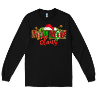 Black christmas mom mom claus Long Sleeve Tee - FaDigitalArtStudio