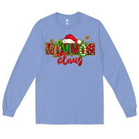 Colony Blue christmas mom mom claus Long Sleeve Tee - FaDigitalArtStudio