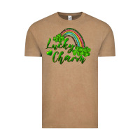 Vintage Coffee Lucky charm rainbow and shamrocks Vintage Tee - RanaPortraitStore