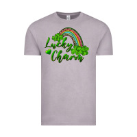 Vintage Zinc Lucky charm rainbow and shamrocks Vintage Tee - RanaPortraitStore