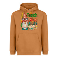 Meerkat gnome teach love inspire Heavyweight Hoodie - NancyCooperArtShop