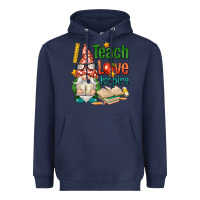 Navy gnome teach love inspire Heavyweight Hoodie - NancyCooperArtShop