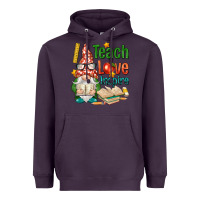 Plum gnome teach love inspire Heavyweight Hoodie - NancyCooperArtShop