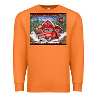 Carrot Christmas farm reindeer and truck Premium Sweatshirt - BarkalooDesign