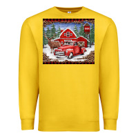 Lemon Christmas farm reindeer and truck Premium Sweatshirt - BarkalooDesign
