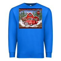 True Royal Christmas farm reindeer and truck Premium Sweatshirt - BarkalooDesign