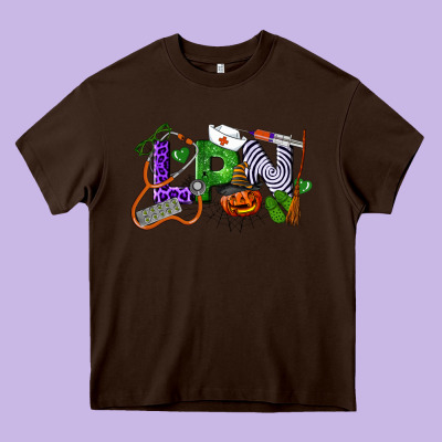 Halloween Lpn Licensed Practical Nurse Heavy Core Tee Designed By Lillyallendesigns