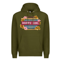 Army Green welcome to the fabulous happy girl avenue Premium Hoodie - MaliasSmallBusiness