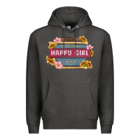 Charcoal Heather welcome to the fabulous happy girl avenue Premium Hoodie - MaliasSmallBusiness