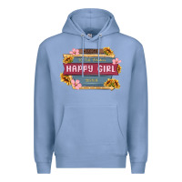 Colony Blue welcome to the fabulous happy girl avenue Premium Hoodie - MaliasSmallBusiness