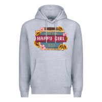 Heather Grey welcome to the fabulous happy girl avenue Premium Hoodie - MaliasSmallBusiness