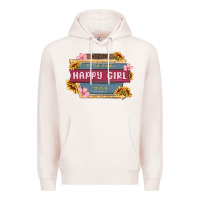 Pale Pink welcome to the fabulous happy girl avenue Premium Hoodie - MaliasSmallBusiness