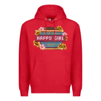 Red welcome to the fabulous happy girl avenue Premium Hoodie - MaliasSmallBusiness