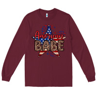 Burgundy American babe Long Sleeve Tee - Neo Western